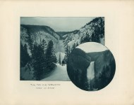 Lot #2192: FRANK JAY HAYNES - Great Falls of the Yellowstone - Winter and Summer - Original vintage photogravure