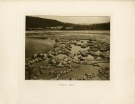 Lot #1786: FRANK JAY HAYNES - Biscuit Basin - Original sepia-toned vintage photogravure