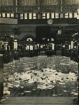 Lot #2062: EVELYN HOFER - End of the Day at the Stock Exchange - Original vintage toned photogravure