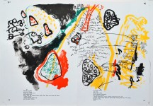Lot #1910: ALLAN KAPROW - Composition - Color lithograph
