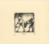 Lot #2085: EKO (H.S. DE LA GARZA BATORSKI) - Ezra Pound - Etching with aquatint