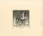 Lot #2497: EKO (H.S. DE LA GARZA BATORSKI) - Marat y Charlotte - Etching with aquatint