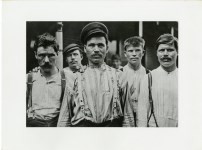 Lot #2486: LEWIS HINE - Steelworkers at a Russian Boardinghouse, Homestead, Pennsylvania - Original photogravure
