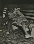 Lot #2459: WEEGEE [arthur h. fellig] - Lovers, Washington Square Park, Greenwich Village - Original vintage photogravure