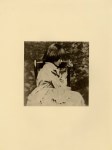 Lot #741: LEWIS CARROLL - Alice Liddell in Profile, Seated - Original photogravure
