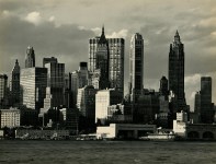Lot #2594: EVELYN HOFER - New York City from Governors Island - Original vintage toned photogravure