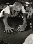 Lot #2343: HELMUT NEWTON - John Huston Playing Poker, Los Angeles - Photolithograph