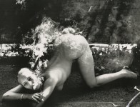 Lot #2944: HELMUT NEWTON - Smoking Nude, Beverly Hills - Photolithograph
