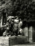 Lot #1053: HELMUT NEWTON - In Front of Visconti's Family House, Lake Como - Original vintage photolithograph
