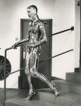 Lot #332: HELMUT NEWTON - Le Corps Robot Descending Stairs, Monte Carlo - Original vintage photolithograph