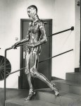 Lot #292: HELMUT NEWTON - Le Corps Robot Descending Stairs, Monte Carlo - Original vintage photolithograph