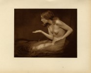 Lot #2159: GERMAINE KRULL - German Nude - Original vintage sepia-toned photogravure
