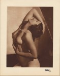 Lot #414: FRANTISEK DRTIKOL - Nu angulaire - Original vintage sepia-toned photogravure