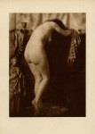 Lot #2264: JOZSEF PECSI - Hungarian Nude #1 - Original vintage sepia-toned photogravure
