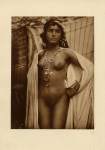 Lot #1771: LEHNERT, R. & LANDROCK, E - Bedouin Nude from Southern Tunis #2 - Original vintage sepia-toned photogravure