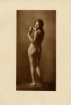 Lot #2266: JOZSEF PECSI - Hungarian Nude #4 - Original vintage sepia-toned photogravure