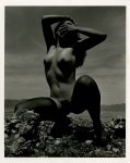 Lot #1991: FERNANDO GARCIA ALVAREZ - Desnudo Femenino y Lago - Vintage Silver Gelatin Print