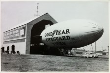 Lot #3082: 20TH CENTURY AMERICAN PHOTOGRAPHER - The Goodyear Blimp - Silver gelatin print