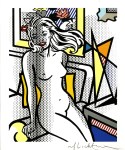 Lot #1038: ROY LICHTENSTEIN - Nude with Yellow Pillow - Color relief print