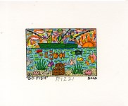 Lot #2175: JAMES RIZZI - Go Fish - Color lithograph