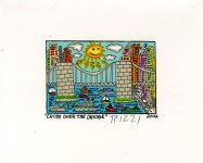 Lot #1960: JAMES RIZZI - Cross over the Bridge - Color lithograph