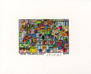 Lot #2592: JAMES RIZZI - New Technology - Color lithograph