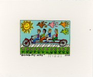 Lot #2178: JAMES RIZZI - Going My Way - Color lithograph