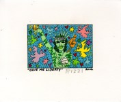 Lot #2174: JAMES RIZZI - Give Me Liberty - Color lithograph