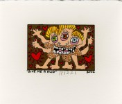 Lot #2173: JAMES RIZZI - Give Me a Hug - Color lithograph