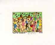Lot #2425: JAMES RIZZI - Lets Dance - Color lithograph