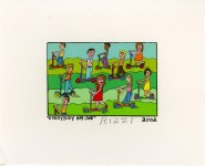 Lot #2080: JAMES RIZZI - Everybody Has One - Color lithograph