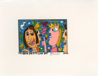 Lot #3154: JAMES RIZZI - To Know You Is to Love You - Color lithograph