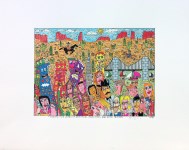 Lot #3177: JAMES RIZZI - Twenty Five Years of Good Taste, Good Times, and Good Friends - Color silkscreen and lithograph