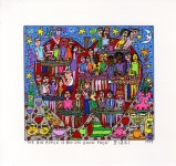 Lot #3046: JAMES RIZZI - The Big Apple Is Big on Good Food - Color silkscreen and lithograph