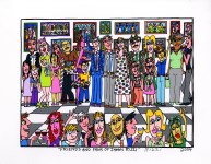 Lot #2140: JAMES RIZZI - Friends and Fans of James Rizzi - Color silkscreen and lithograph