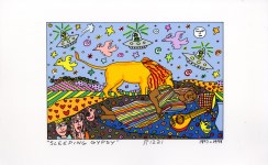 Lot #2943: JAMES RIZZI - Sleeping Gypsy - Color silkscreen and lithograph