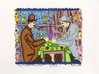Lot #3059: JAMES RIZZI - The Card Players - Color silkscreen and lithograph