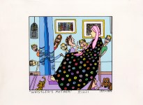Lot #3247: JAMES RIZZI - Whistler's Mother - Color silkscreen and lithograph