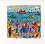 Lot #2601: JAMES RIZZI - Not Just a Fish Tail - Color silkscreen and lithograph