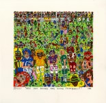 Lot #2530: JAMES RIZZI - Are You Ready for Some Football? - Color silkscreen and lithograph