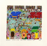 Lot #2655: JAMES RIZZI - Striving for That Perfect Ten - Color silkscreen and lithograph