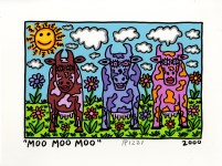 Lot #2544: JAMES RIZZI - Moo Moo Moo - Color silkscreen