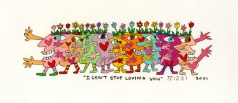 Lot #2268: JAMES RIZZI - I Can't Stop Loving You - Color silkscreen and lithograph