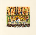 Lot #2237: JAMES RIZZI - High Wire - Color lithograph
