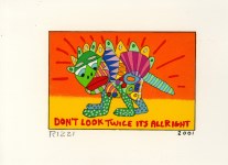 Lot #2018: JAMES RIZZI - Don't Look Twice It's Allright - Color silkscreen and lithograph