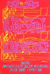 Lot #752: KEITH HARING & ANDY WARHOL - 20th Montreux Jazz Festival - Original color silkscreen