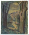 Lot #223: ARTHUR BEECHER CARLES - Flower in the Woods - Oil on canvas