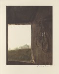 Lot #2167: ANDREW WYETH - Burning Off - Color offset lithograph