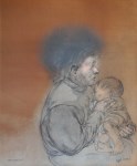 Lot #2511: RAFAEL CORONEL - Maternidad - Color offset lithograph