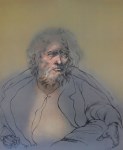 Lot #1524: RAFAEL CORONEL - Anciano Sombra - Color offset lithograph